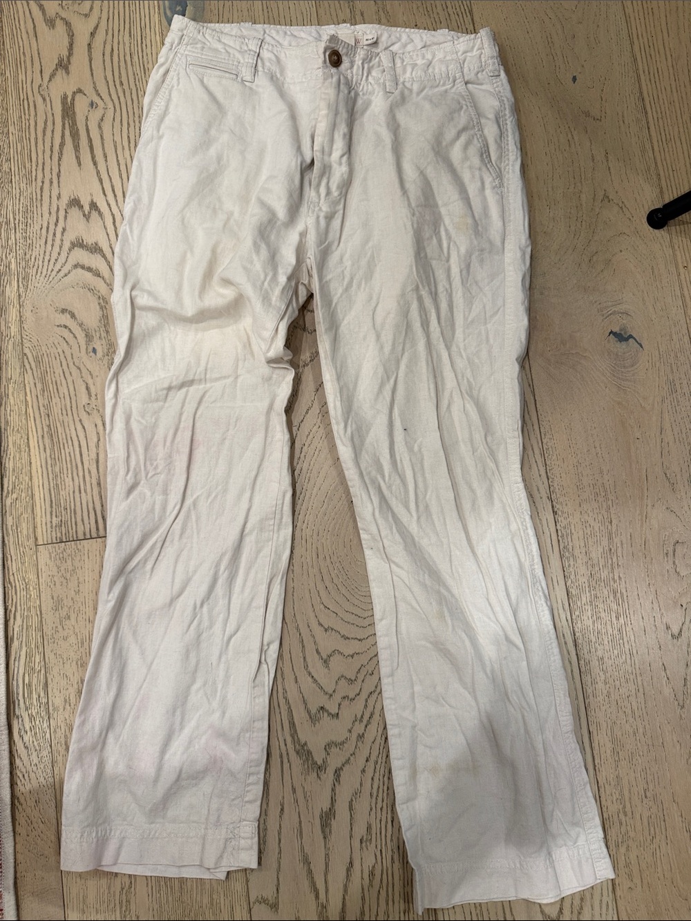 J Crew Men's White Casual Pants - Comfortable Everyday Chino